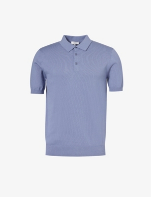 ARNE: Short-sleeved regular-fit cotton-knit polo shirt
