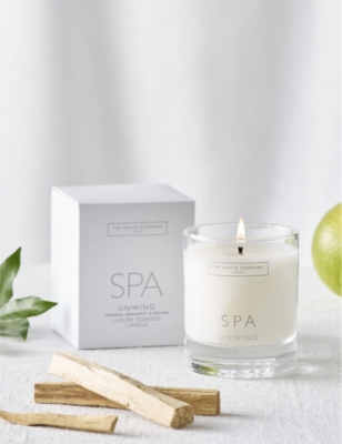 THE WHITE COMPANY: Spa Unwind scented mineral-wax candle 140g