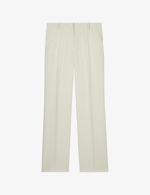 THE KOOPLES: Straight-leg high-rise stretch-woven trousers