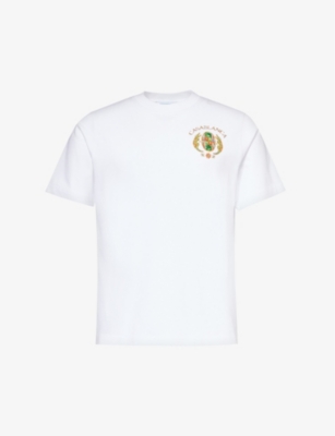 CASABLANCA: Joyaux D'Afrique graphic-print organic cotton-jersey T-shirt