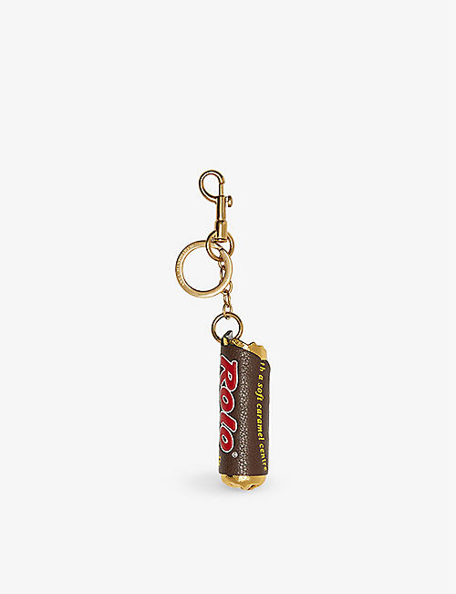ANYA HINDMARCH: Rolo leather keyring