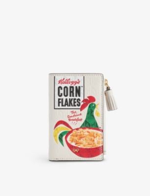 ANYA HINDMARCH: Cornflakes graphic-pattern leather purse