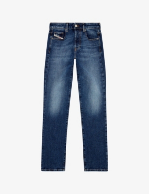 DIESEL: 1989 D-Mine slim-fit, straight-leg mid-rise stretch-denim jeans