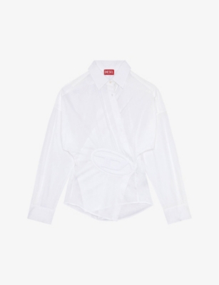 DIESEL: C-Siz-N1 stretch cotton-blend shirt