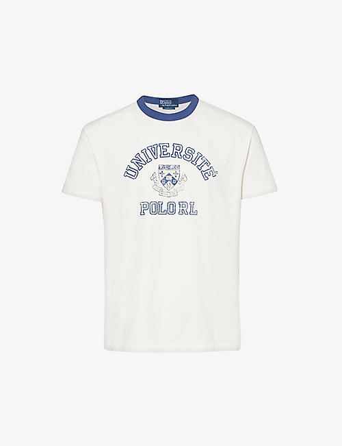 POLO RALPH LAUREN: Uni crewneck cotton-jersey T-shirt