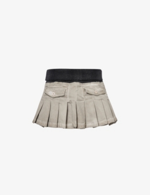 JADED LONDON: Cargo flap-pocket mid-rise cotton-blend mini skirt