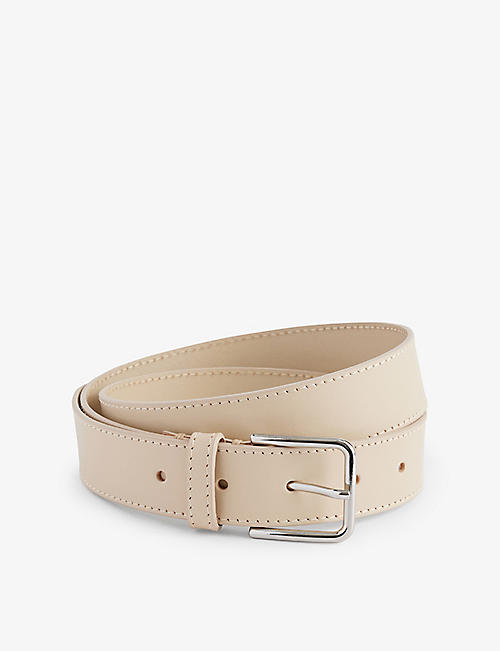 THE FRANKIE SHOP: Toni square-buckle leather belt