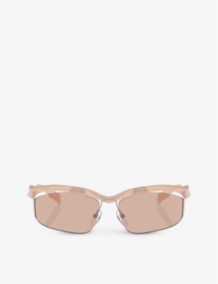 PRADA: PR A25S cat-eye acetate sunglasses