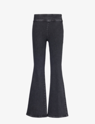 FRAME: The Jetset flared-leg high-rise stretch-denim blend jeans