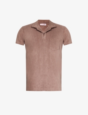 ORLEBAR BROWN: Patch-pocket regular-fit terry-cotton shirt