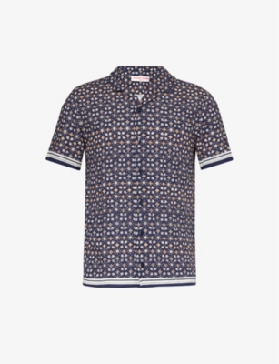 ORLEBAR BROWN: Hibbert graphic-print regular-fit woven shirt