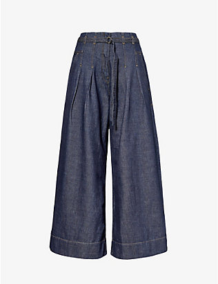 ME AND EM: Goes With Everything wide-leg high-rise jeans