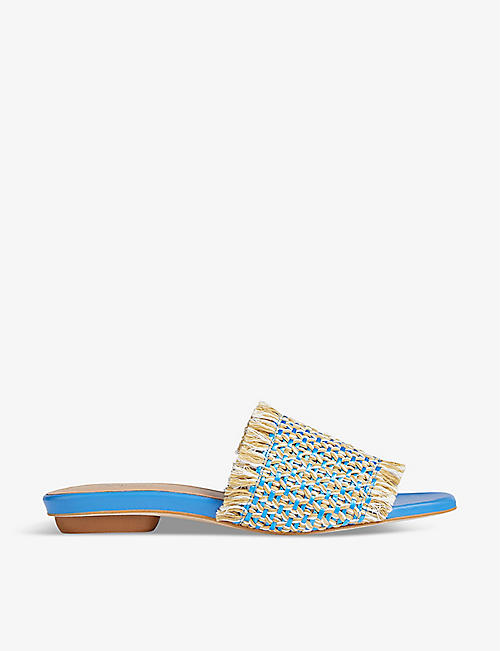 LK BENNETT: Meera braided raffia sandals