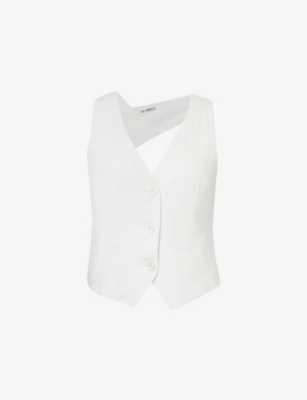 4TH & RECKLESS: Tilde V-neck cotton waistcoat