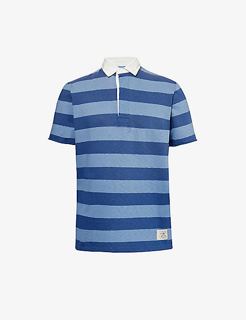 POLO RALPH LAUREN: Logo-embroidered relaxed-fit cotton-jersey shirt