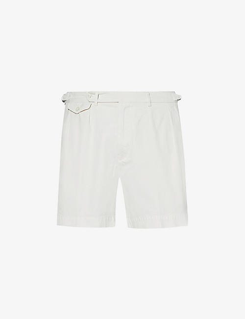 POLO RALPH LAUREN: Featherwight slim-fit mid-rise cotton shorts