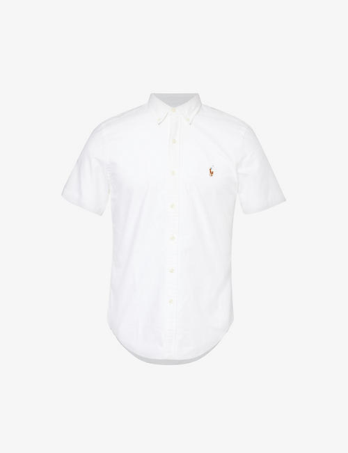 POLO RALPH LAUREN: Logo-embroidered cotton-Oxford shirt