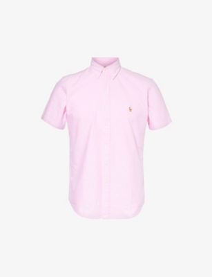 POLO RALPH LAUREN: Slim-fit short-sleeve oxford-cotton shirt