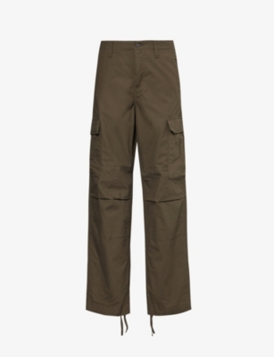 CARHARTT WIP: Cargo-pocket tapered-leg cotton trousers