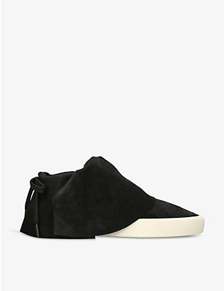FEAR OF GOD: Moc Low layered suede low-top trainers