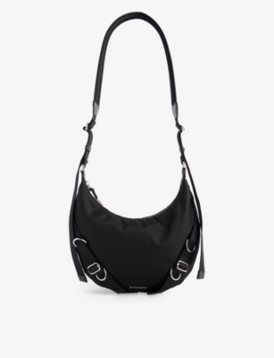 GIVENCHY: Voyou buckle-embellished shell cross-body bag