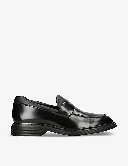 HOGAN: H576 chunky-sole leather penny loafers