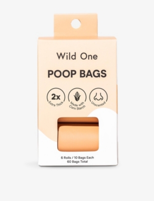 WILD ONE: Walk Poop plastic bags box of 60
