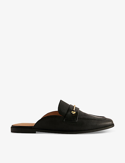 TED BAKER: Zzola leather mule loafers