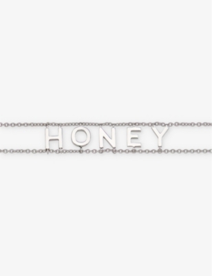 ROXANNE FIRST: Honey Say Something 9ct white-gold bracelet