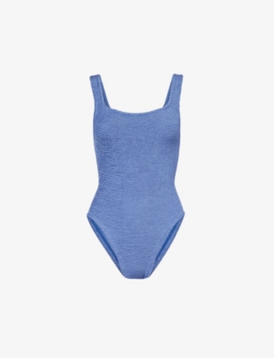 HUNZA G: Classic square-neck swimsuit