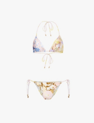 ZIMMERMANN Pop Mini Triangle Bikini Set Selfridges