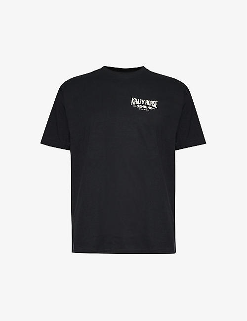 KRAZY HORSE: Wild Dealer logo-print cotton-jersey T-shirt