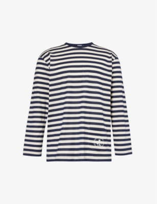 SUNSPEL: Sunspel x Nigel Cabourn striped cotton-jersey T-shirt
