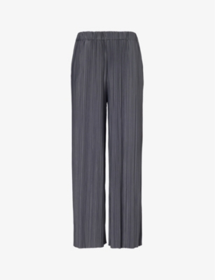 SAMSOE SAMSOE: Uma wide-leg high-rise stretch-recycled polyester trousers