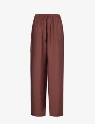 SAMSOE SAMSOE: Sahelena relaed-fit wide-leg woven trousers