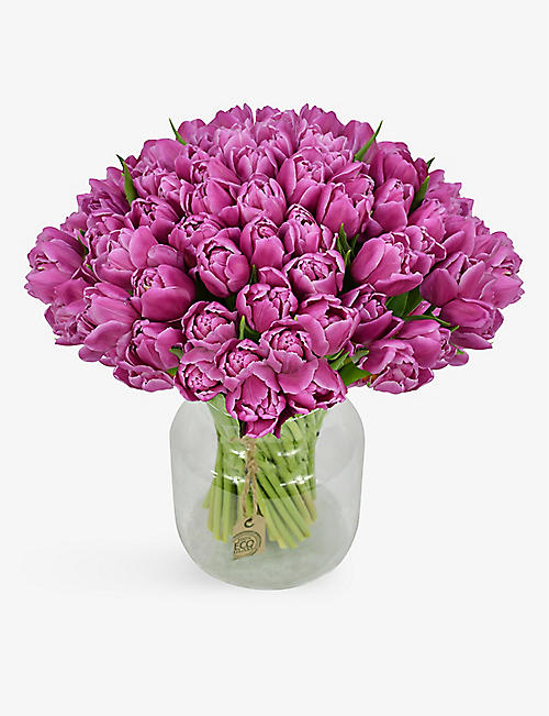 FLOWERS & PLANTS CO.: Purple Tulips fresh flower bouquet