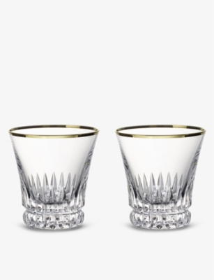 VILLEROY & BOCH: Grand Royal Gold crystal-glass water glasses set of 2