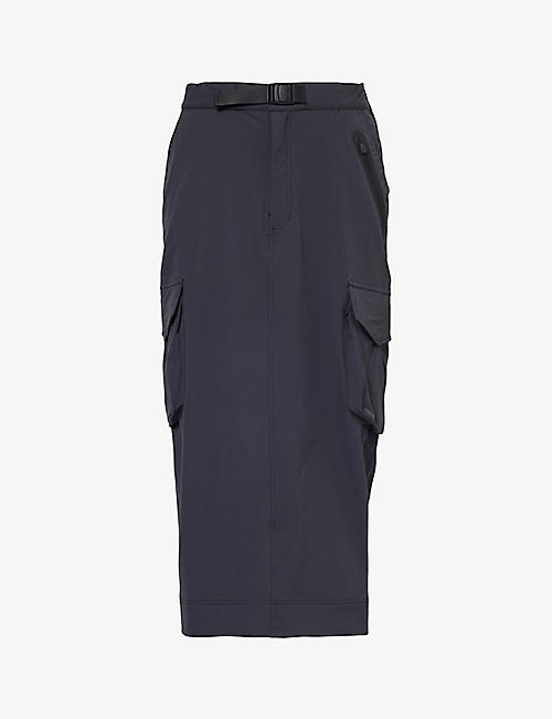66 NORTH: Laugavegur flap-pocket mid-rise stretch-woven midi skirt