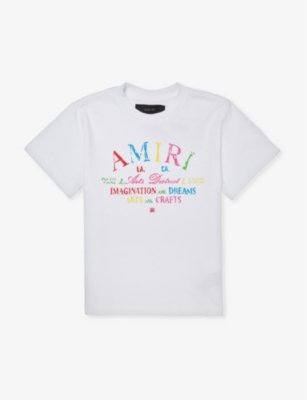 AMIRI: Scribble branded-print cotton-jersey T-shirt 4-12 years