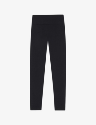 KHY: High-rise ribbed stretch-woven leggings