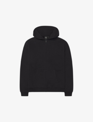 KHY: Zip-through oversized-fit cotton-terry hoody