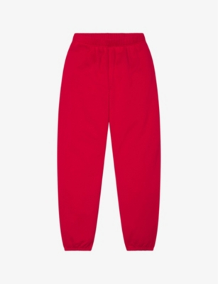 KHY: Tapered-leg mid-rise cotton-terry jogging bottoms