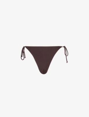 4TH & RECKLESS: Antibes side-tie high-rise bikini bottoms