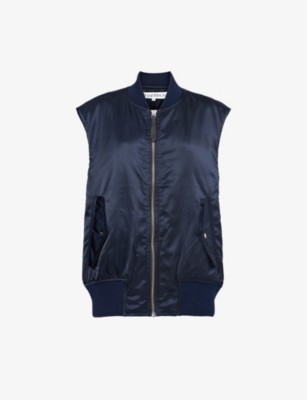JW ANDERSON: Sleeveless ribbed-trim relaxed-fit shell jacket