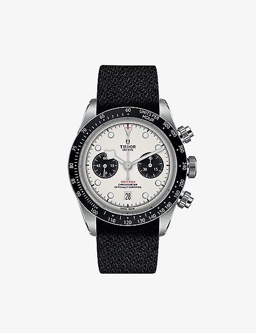 TUDOR: M79360N-0008 Black Bay Chrono steel automatic watch