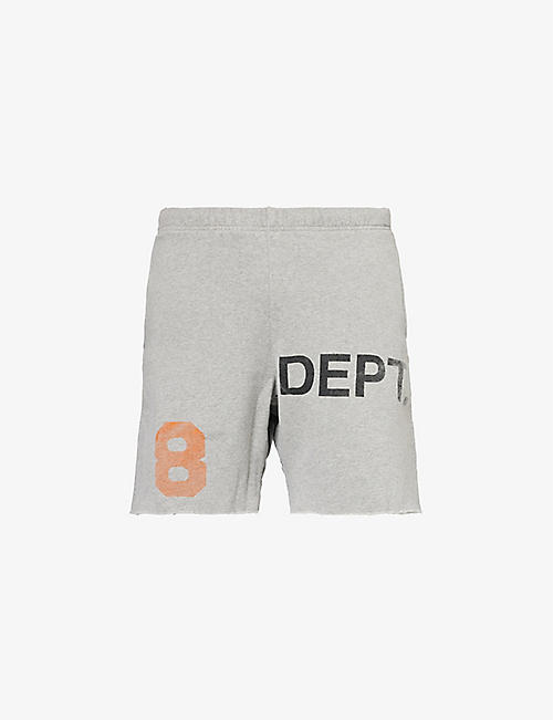 GALLERY DEPT: Branded-print drawstring-waist cotton-jersey shorts