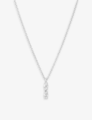 SIF JAKOBS: Ellera Ovale Piccolo sterling-silver and zirconia necklace