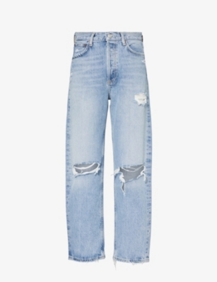 AGOLDE: 90s straight-leg mid-rise organic-cotton jeans