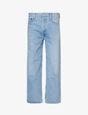 AGOLDE: Slunch Baggy wide-leg mid-rise recycled-denim jeans
