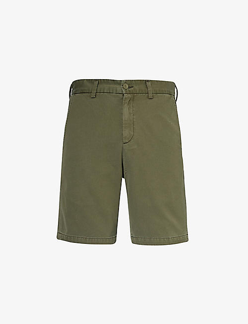 AGOLDE: Vinson mid-rise cotton chino shorts